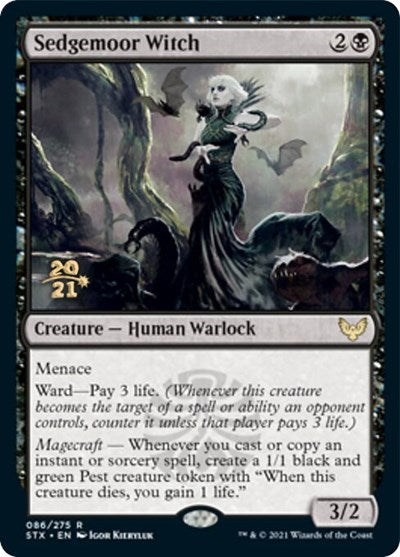 Sedgemoor Witch [Strixhaven: School of Mages Prerelease Promos] - Destination Retro