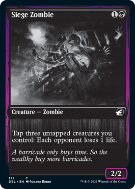 Siege Zombie [Innistrad: Double Feature] - Destination Retro