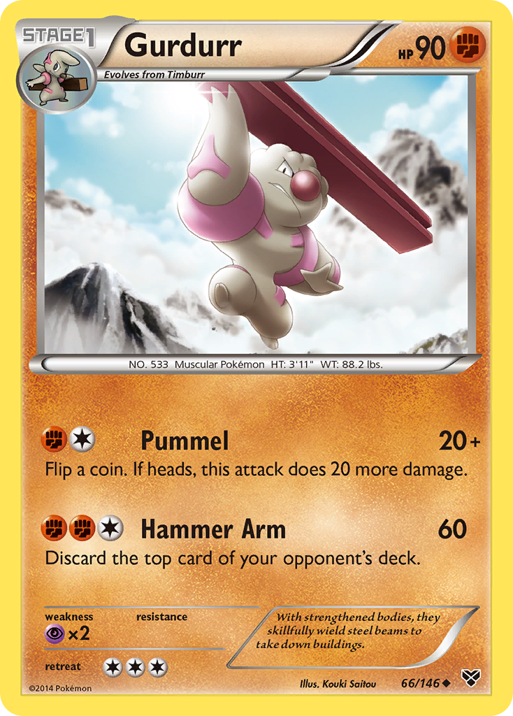 Gurdurr (66/146) [XY: Base Set] - Destination Retro