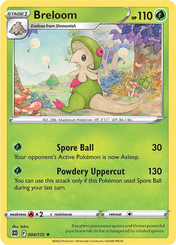 Breloom (004/172) [Sword & Shield: Brilliant Stars] - Destination Retro