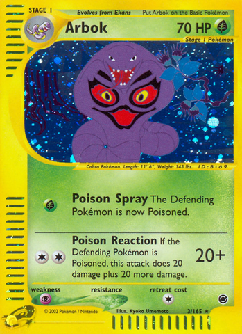 Arbok (3/165) [Expedition: Base Set] - Destination Retro