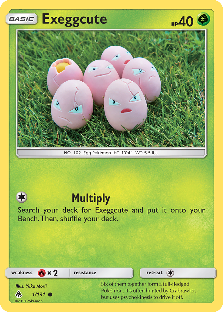 Exeggcute (1/131) [Sun & Moon: Forbidden Light] - Destination Retro