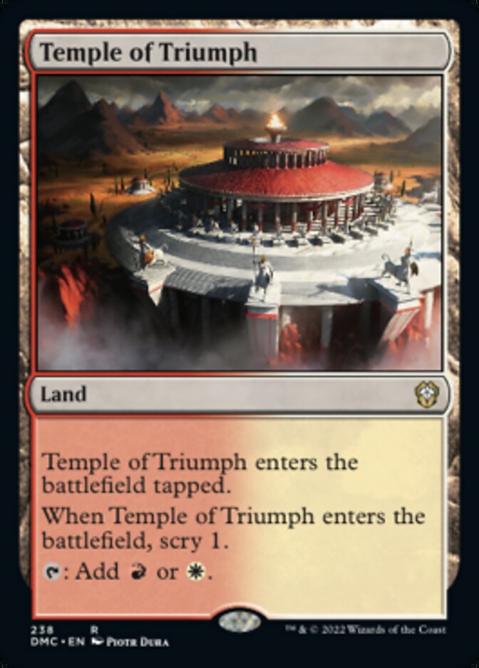 Temple of Triumph [Dominaria United Commander] - Destination Retro