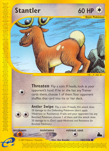Stantler (102/144) [Skyridge] - Destination Retro