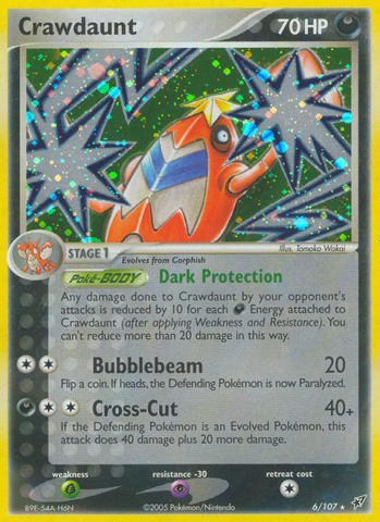 Crawdaunt (6/107) [EX: Deoxys] - Destination Retro
