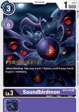 Soundbirdmon [BT4-078] [Great Legend Pre-Release Promos] - Destination Retro