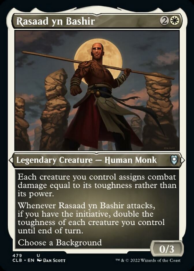 Rasaad yn Bashir (Foil Etched) [Commander Legends: Battle for Baldur's Gate] - Destination Retro