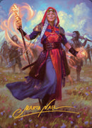Jaya, Fiery Negotiator Art Card 1 (Gold-Stamped Signature) [Dominaria United Art Series] - Destination Retro