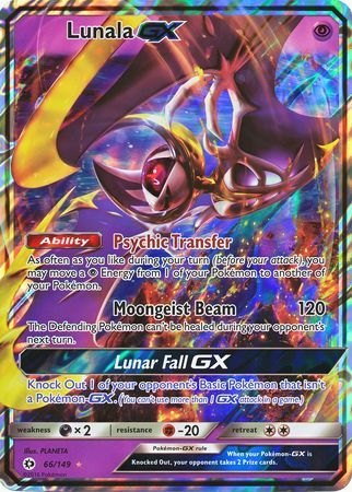 Lunala GX (66/149) (Jumbo Card) [Sun & Moon: Base Set] - Destination Retro