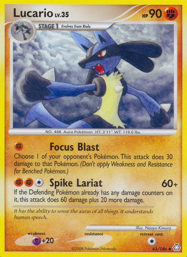 Lucario (61/146) [Diamond & Pearl: Legends Awakened] - Destination Retro