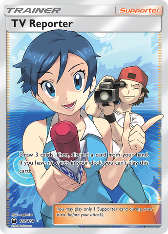TV Reporter (167/168) [Sun & Moon: Celestial Storm] - Destination Retro
