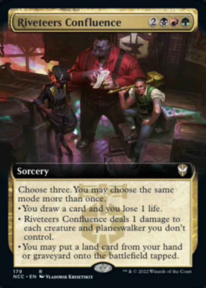 Riveteers Confluence (Extended Art) [Streets of New Capenna Commander] - Destination Retro