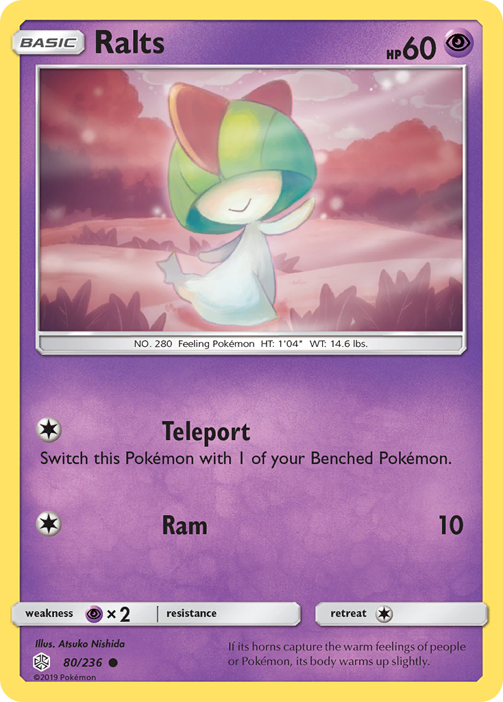 Ralts (80/236) [Sun & Moon: Cosmic Eclipse] - Destination Retro