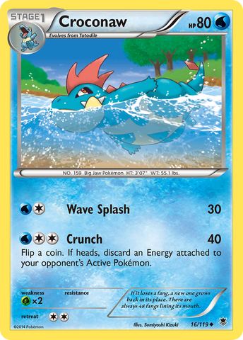Croconaw (16/119) [XY: Phantom Forces] - Destination Retro
