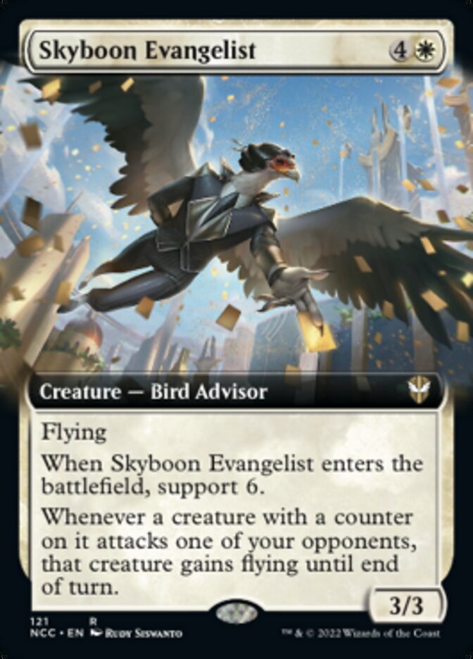 Skyboon Evangelist (Extended Art) [Streets of New Capenna Commander] - Destination Retro