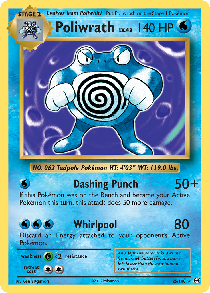 Poliwrath (25/108) [XY: Evolutions] - Destination Retro