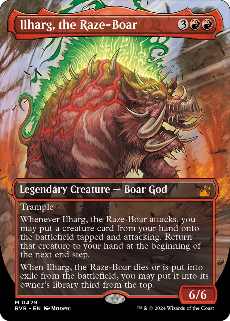 Ilharg, the Raze-Boar (Anime Borderless) [Ravnica Remastered] - Destination Retro
