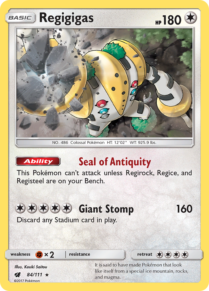 Regigigas (84/111) [Sun & Moon: Crimson Invasion] - Destination Retro