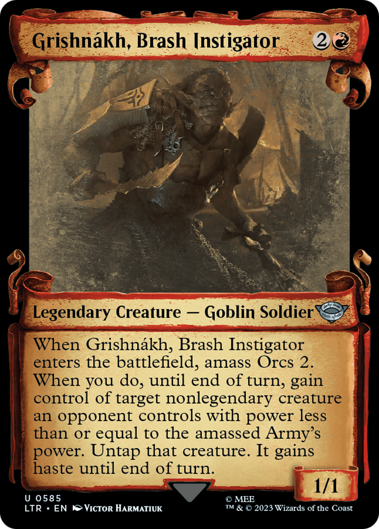 Grishnakh, Brash Instigator [The Lord of the Rings: Tales of Middle-Earth Showcase Scrolls] - Destination Retro