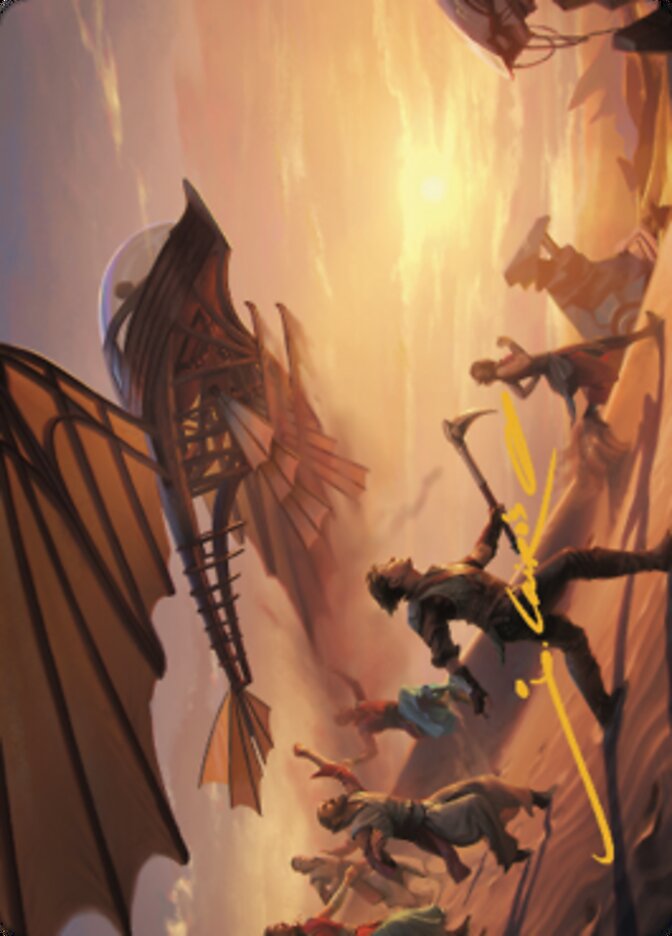 Take Flight Art Card (Gold-Stamped Signature) [The Brothers' War Art Series] - Destination Retro