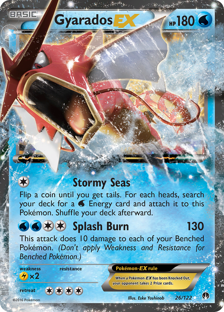 Gyarados EX (26/122) [XY: BREAKpoint] - Destination Retro