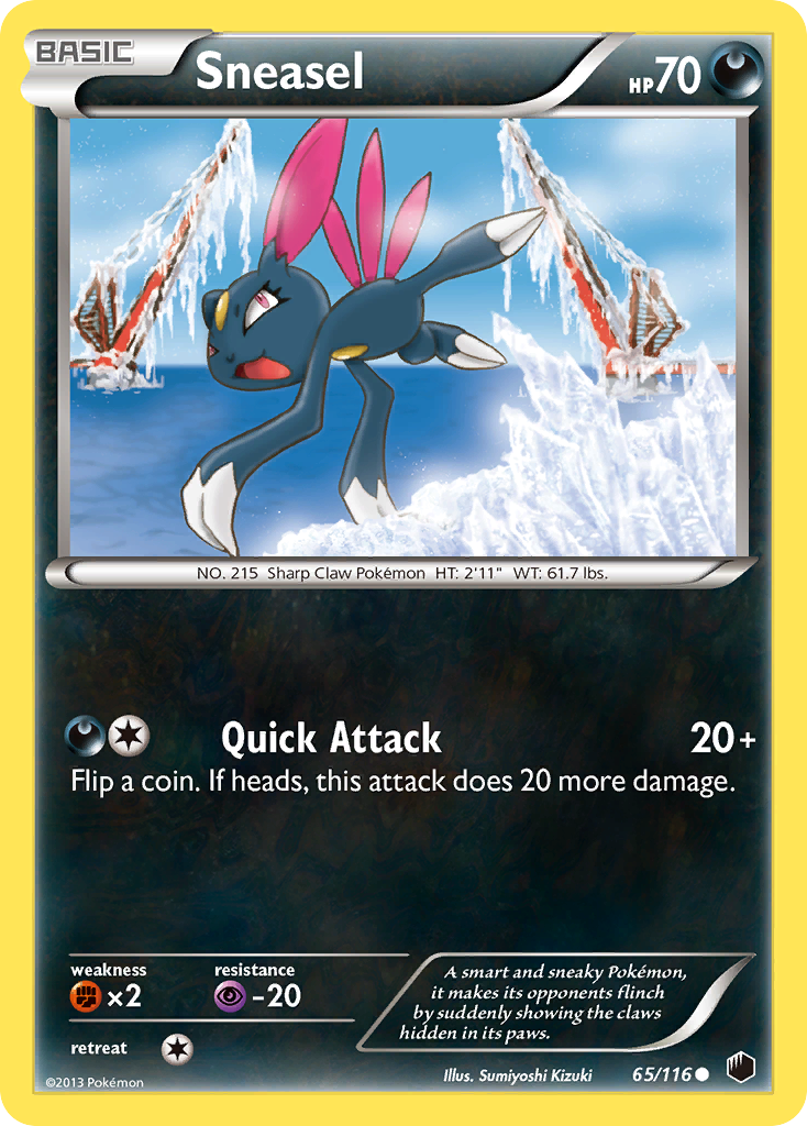 Sneasel (65/116) [Black & White: Plasma Freeze] - Destination Retro