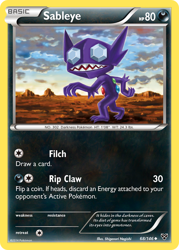 Sableye (68/146) [XY: Base Set] - Destination Retro