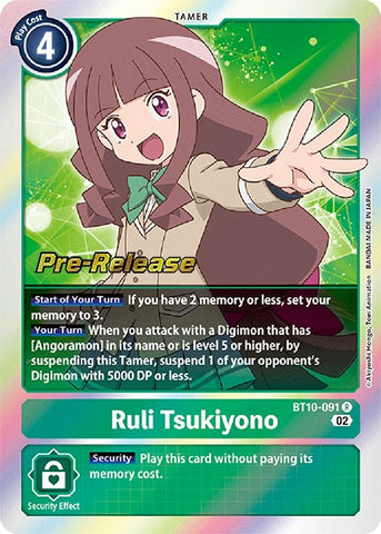 Ruli Tsukiyono [BT10-091] [Xros Encounter Pre-Release Cards] - Destination Retro