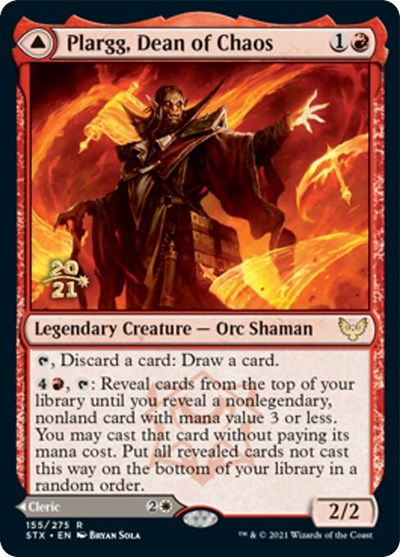 Plargg, Dean of Chaos // Augusta, Dean of Order [Strixhaven: School of Mages Prerelease Promos] - Destination Retro