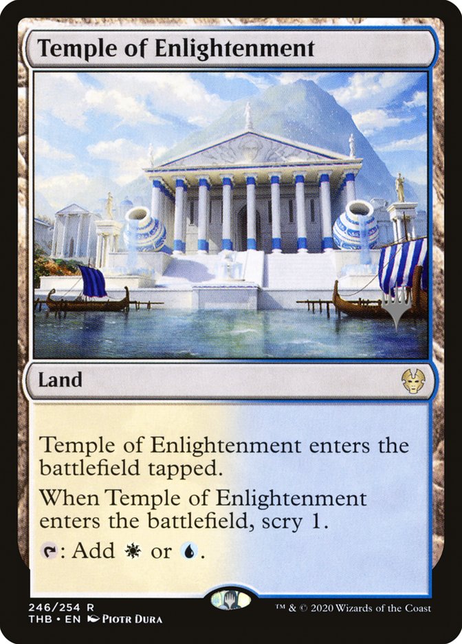 Temple of Enlightenment (Promo Pack) [Theros Beyond Death Promos] - Destination Retro