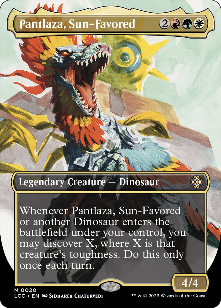 Pantlaza, Sun-Favored (Borderless) [The Lost Caverns of Ixalan Commander] - Destination Retro