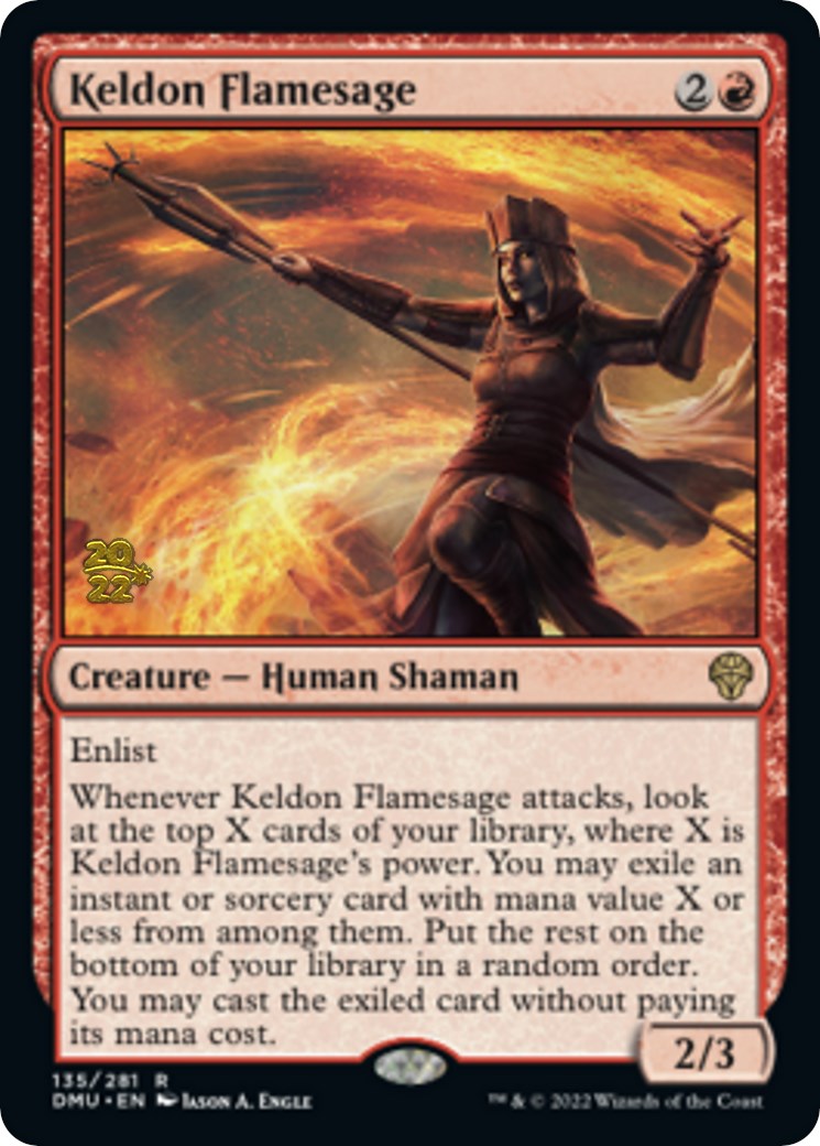 Keldon Flamesage [Dominaria United Prerelease Promos] - Destination Retro