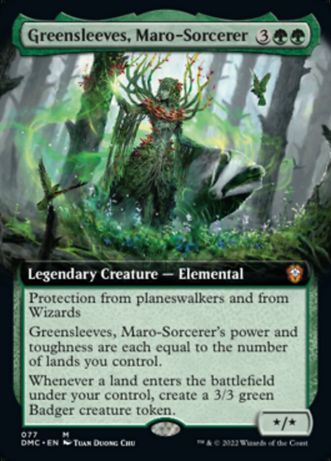 Greensleeves, Maro-Sorcerer (Extended Art) [Dominaria United Commander] - Destination Retro