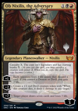 Ob Nixilis, the Adversary (Promo Pack) [Streets of New Capenna Promos] - Destination Retro