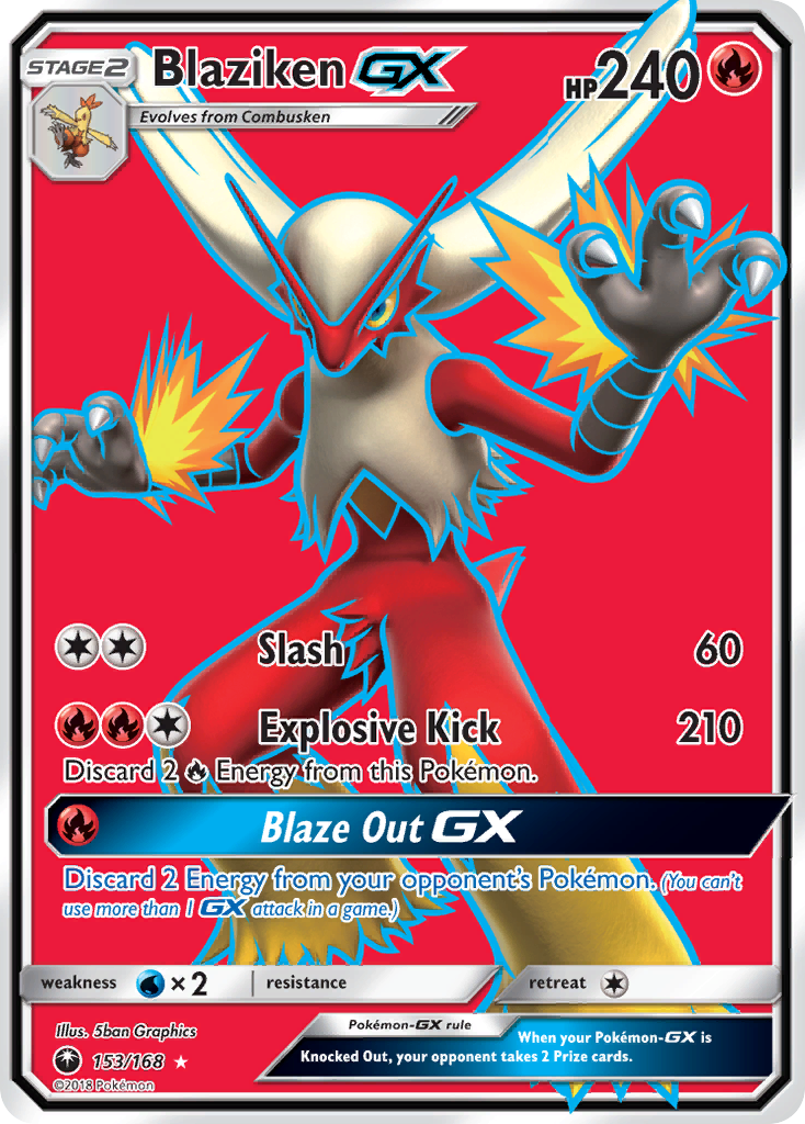 Blaziken GX (153/168) [Sun & Moon: Celestial Storm] - Destination Retro