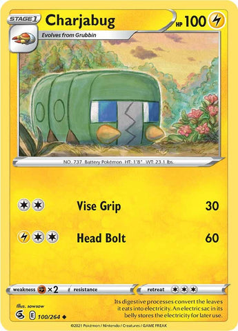 Charjabug (100/264) [Sword & Shield: Fusion Strike] - Destination Retro