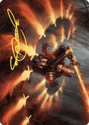 Heartflame Duelist Art Card (Gold-Stamped Signature) [Wilds of Eldraine Art Series] - Destination Retro