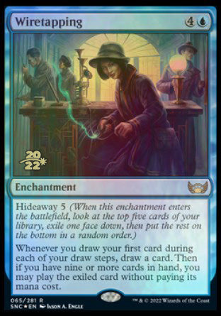 Wiretapping [Streets of New Capenna Prerelease Promos] - Destination Retro