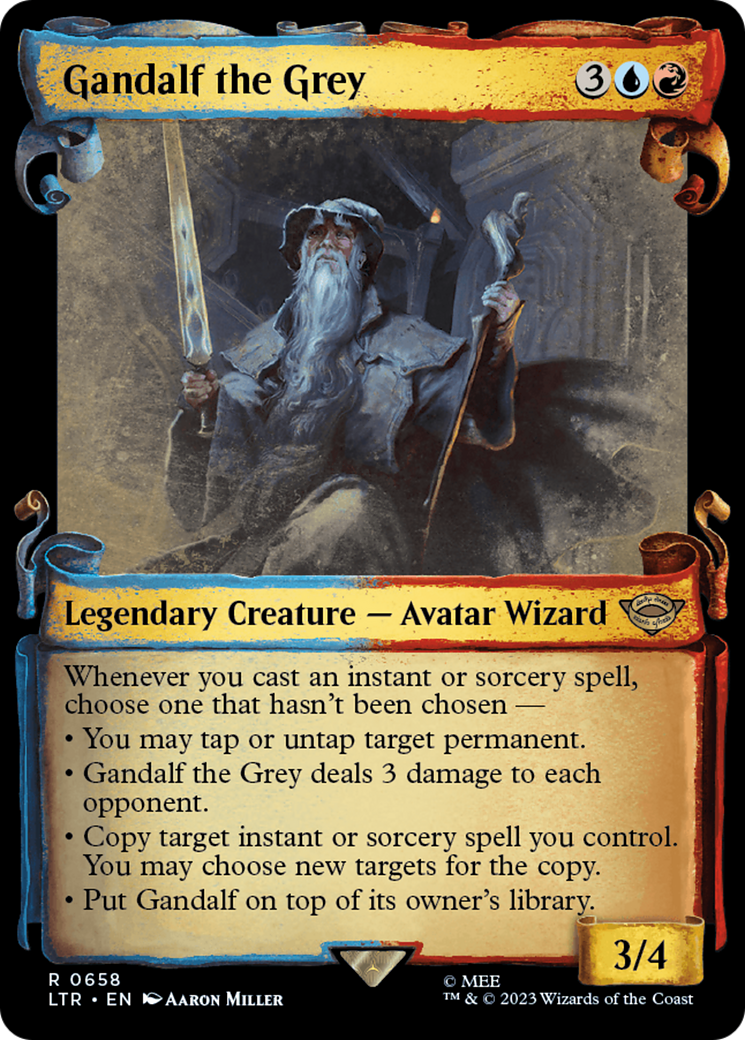 Gandalf the Grey [The Lord of the Rings: Tales of Middle-Earth Showcase Scrolls] - Destination Retro