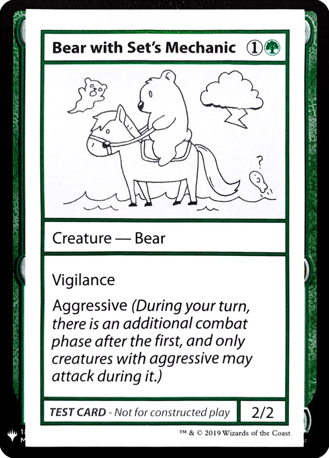 Bear with Set's Mechanic [Mystery Booster Playtest Cards] - Destination Retro