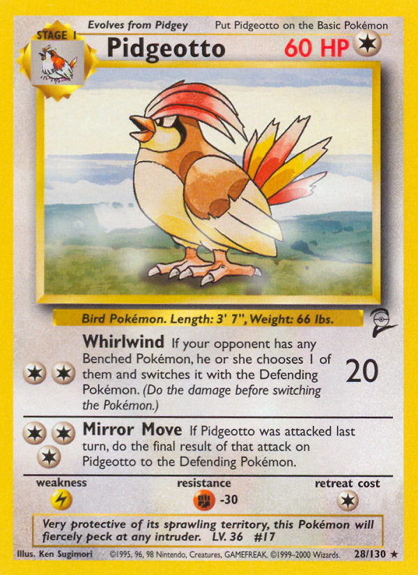 Pidgeotto (28/130) [Base Set 2] - Destination Retro