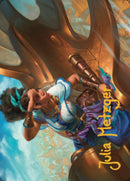 Talas Lookout Art Card (Gold-Stamped Signature) [Dominaria United Art Series] - Destination Retro