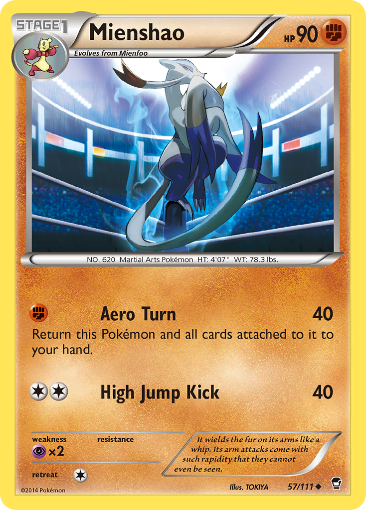 Mienshao (57/111) [XY: Furious Fists] - Destination Retro