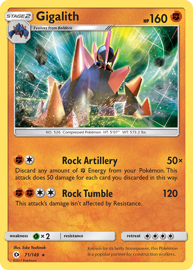 Gigalith (71/149) [Sun & Moon: Base Set] - Destination Retro