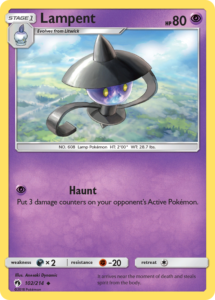 Lampent (102/214) [Sun & Moon: Lost Thunder] - Destination Retro
