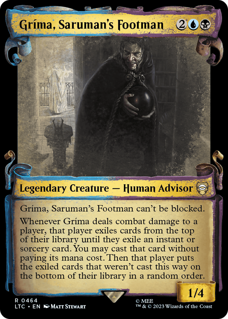 Grima, Saruman's Footman [The Lord of the Rings: Tales of Middle-Earth Commander Showcase Scrolls] - Destination Retro