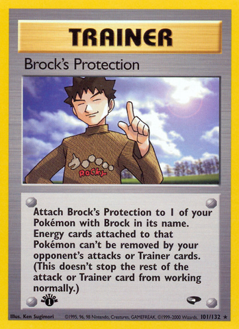 Brock's Protection (101/132) [Gym Challenge 1st Edition] - Destination Retro