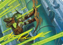 Bamboo Grove Archer Art Card (Gold-Stamped Signature) [Kamigawa: Neon Dynasty Art Series] - Destination Retro