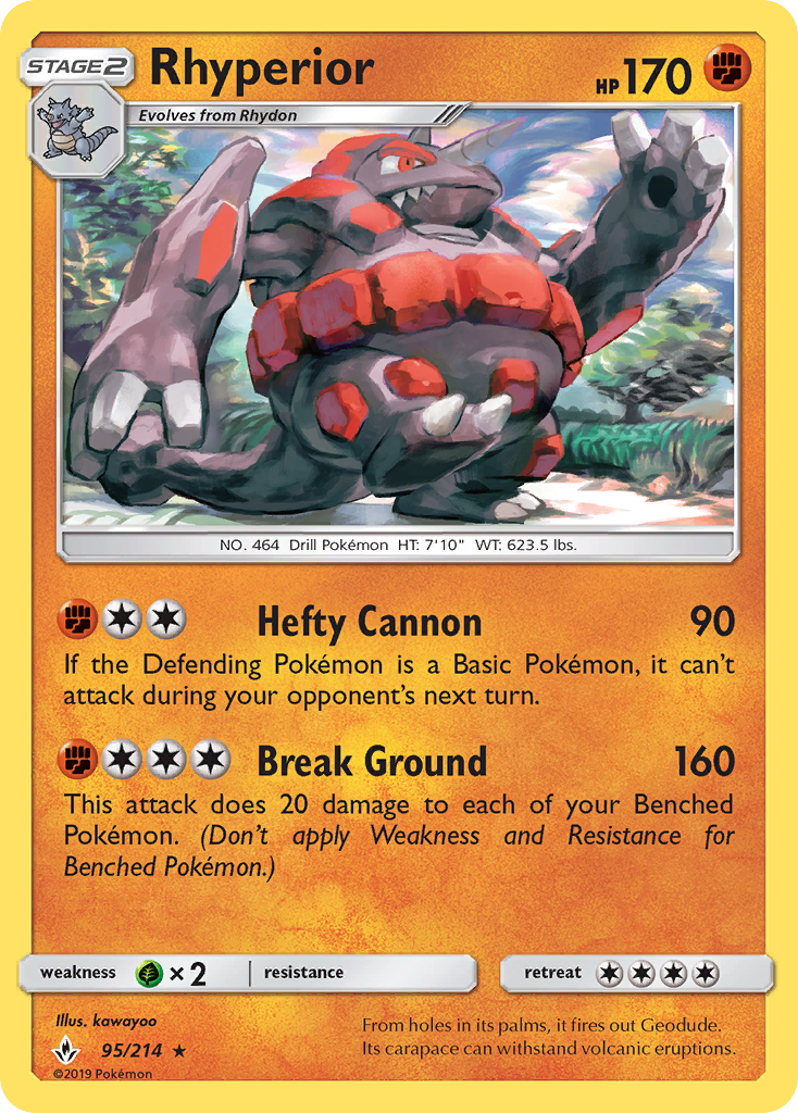 Rhyperior (95/214) [Sun & Moon: Unbroken Bonds] - Destination Retro