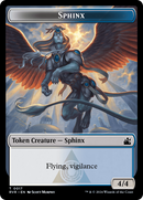 Spirit (0018) // Sphinx Double-Sided Token [Ravnica Remastered Tokens] - Destination Retro